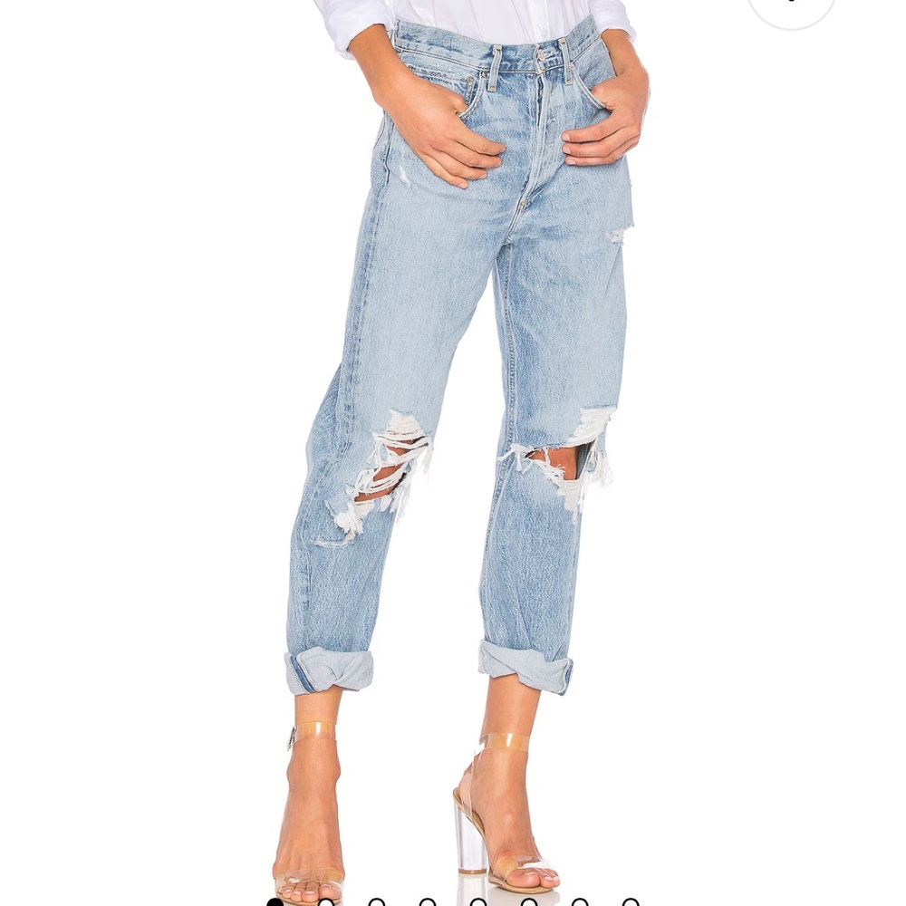 Agolde 90's Mid Rise Loose Fit in Fall Out Jeans